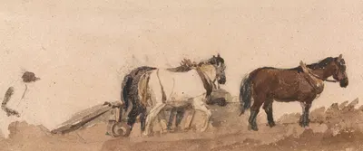 Plough Horses by Peter DeWint — digital art print download