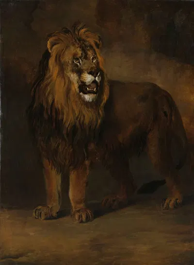 A Lion from the Menagerie of King Louis Napoleon, 1808 by Питер Герардус ван Ос, 1808 — digital art print download