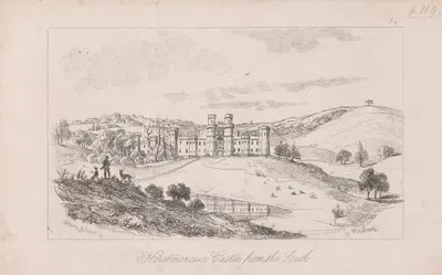 Herstmonceux Castle from the South by Уильям Генри Брук — digital art print download
