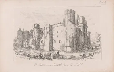 Herstmonceux Castle from the Southwest by Уильям Генри Брук — digital art print download