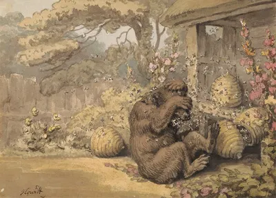The Bear and the Bee-Hives by Samuel Howitt — digital art print download