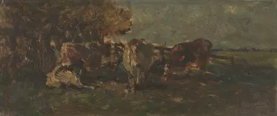 De melkbocht by Willem Roelofs, 1870 - 1897 — digital art print download