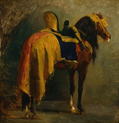 Horse caparisoned by Исидор Пильс — digital art print download
