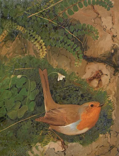 Rouge-Gorge by Léo-Paul Robert, 1880 — digital art print download