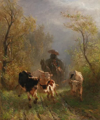 Encounter on the Country Road by Отто фон Торен — digital art print download
