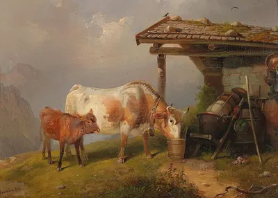 On the Alp by Рудольф Свобода — digital art print download