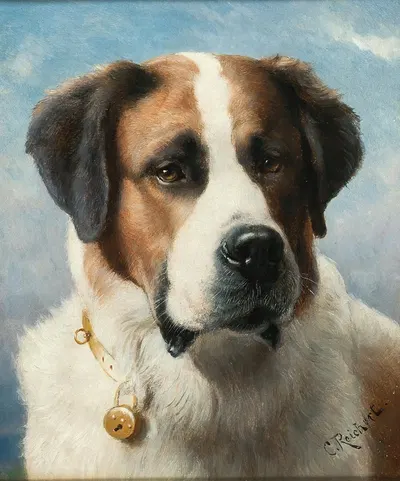 St Bernard by Carl Reichert — digital art print download