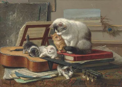 The music lesson by Анриэтта Роннер-Книп — digital art print download