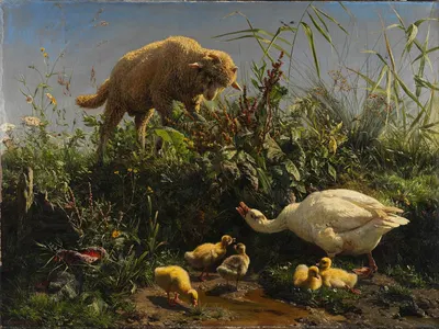 The peace-breaker by Иоганн Баптист Хофнер, 1860 — digital art print download