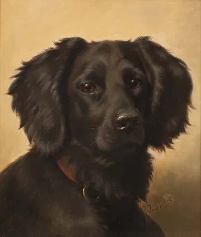 Black Setter by Johannes Christian Deiker — digital art print download