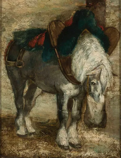 Percheron harnessed by Пётр Михаловский — digital art print download