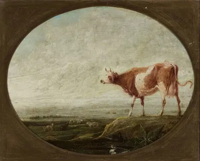 Cow in the pasture by Франсуа Рикхалс, c. 1642 — digital art print download