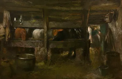 Horse Stable by Ян Стоббаертс — digital art print download