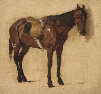 Study of a horse by Jean Lulvès — digital art print download