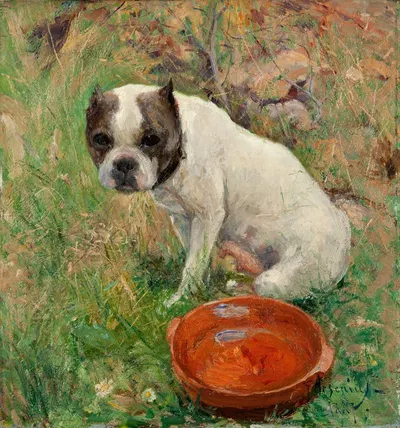 My Dog by Karl Georg Arsenius, 1887 — digital art print download