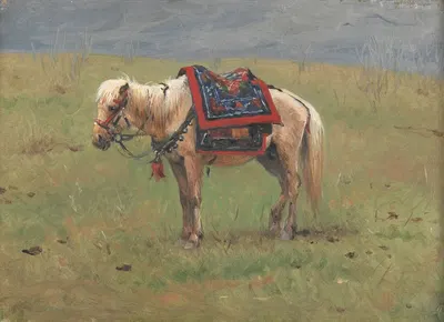 Himalayan Ponies by Vasily Vereshchagin, 1875 — digital art print download