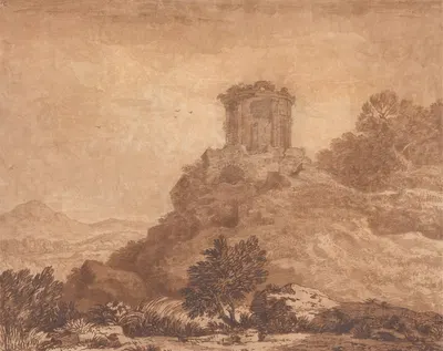 Landscape with a Ruined Temple by Александр Козенс — digital art print download