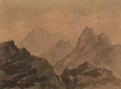 Mountain Tops (A Mountain Study) by Александр Козенс — digital art print download