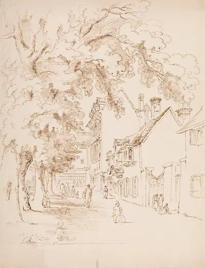 Buildings Belonging to Magdalen Hall, Oxford by Александр Монро — digital art print download