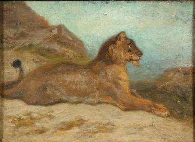A lioness by Антуан-Луи Барье — digital art print download