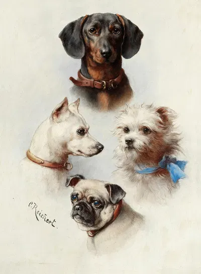 A motley crew by Carl Reichert — digital art print download