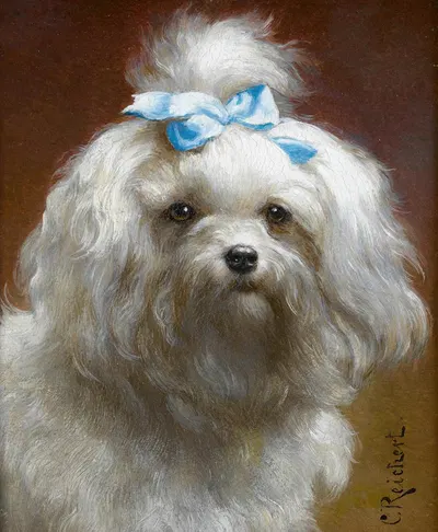 The blue bow by Carl Reichert — digital art print download