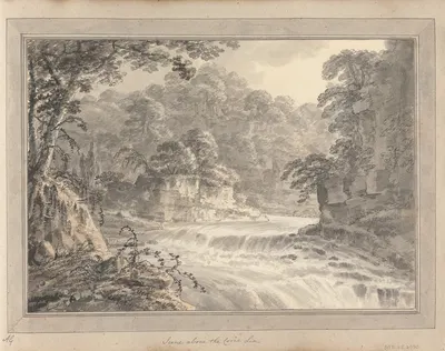 Views in England, Scotland, and Wales: Tour in Scotland: Scene above the Corie Lin by Амос Грин, 1803 — digital art print…