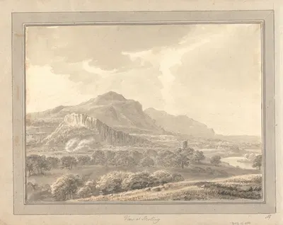 Views in England, Scotland, and Wales: Tour in Scotland: View at Sterling by Амос Грин, 1803 — digital art print download