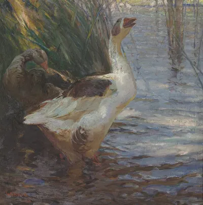 Disturbed by Henry Keller, 1908 — digital art print download