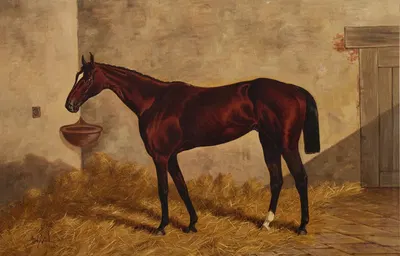 Hindoo in a Stable by Henry Stull, 1887 — digital art print download