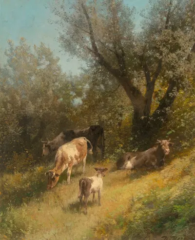 Summer grazing, Chester County by Германн Оттомар Герцог — digital art print download