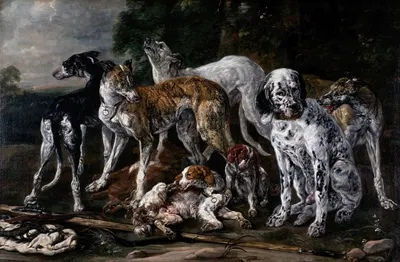 Hounds Resting from the Chase by Ян Фит — digital art print download
