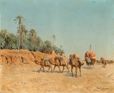 The Caravan by Жан Батист Поль Лазерж, 1896 — digital art print download