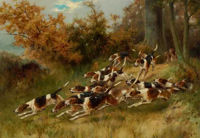 On the scent by Thomas Blinks, 1891 — digital art print download