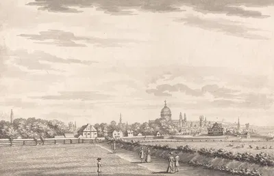 London: a View toward the City and St. Paul's from the North West by Бернард Ленс III — digital art print download