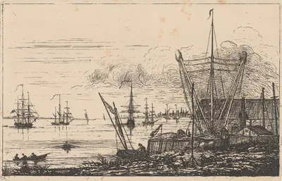 Harbour Scene by Charles Golding Constable — digital art print download