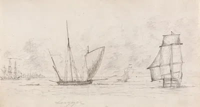 Shipping Scene by Charles Golding Constable — digital art print download