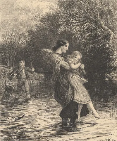 The Spring Flood by Charles West Cope, 1865 — digital art print download