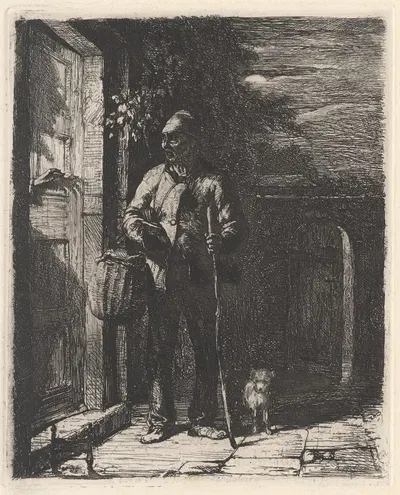 The Wanderer by Charles West Cope, 1814 — digital art print download