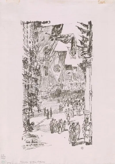 Avenue of the Allies by Чайлд Хассам, 1918 — digital art print download