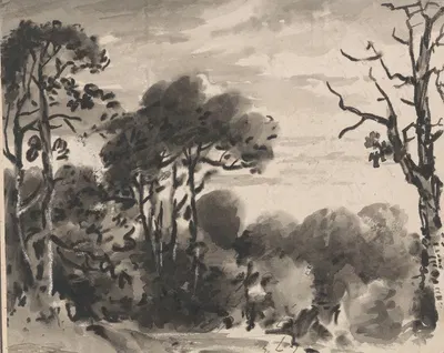 Composition: The Edge of a Wood by Dr. Thomas Monro — digital art print download