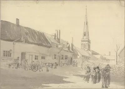 Leicester, St. Mary's Church by Эдвард Эдвардс, 1778 — digital art print download