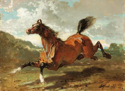 Cheval au galop by Альфред Де Дрю — digital art print download