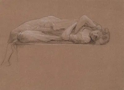Sleeping Girl by Эдвард Джон Пойнтер — digital art print download