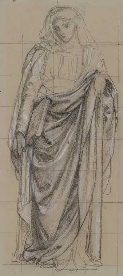 Study for an Allegorical Figure of Religion by Эдвард Джон Пойнтер — digital art print download