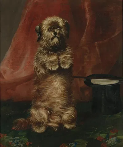 Sit Up Sir; Ginger by Генри Барро, 1859 — digital art print download