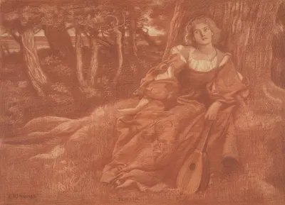 Portia by Эдвард Роберт Хьюз — digital art print download