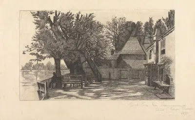 Краб Три Inn, Хаммерсмит by Эдвин Эдвардс, 1871 — digital art print download