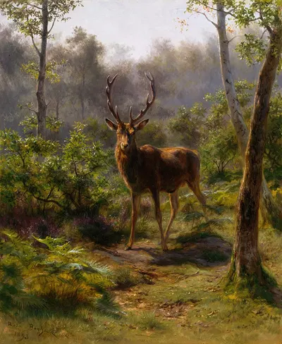 A Stag by Роза Бонёр, 1893 — digital art print download