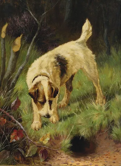 Terrier by Артур Уордл, 1902 — digital art print download